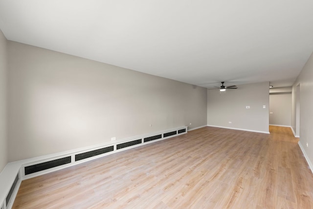 1320B Lore Ln Unit 117, Lombard, IL 60148 - unfurnished room featuring ceiling fan, light wood-type flooring, and baseboards