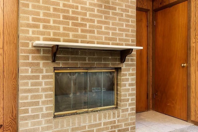 1322 Empire Ct, Freeport, IL 61032 - detailed view of a brick fireplace