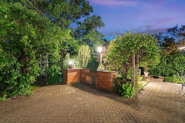 15629 W 139th St, Homer Glen, IL 60491 - patio terrace at dusk with a patio area