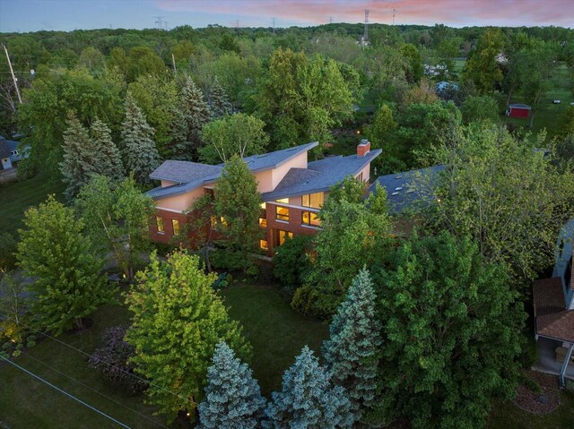 15629 W 139th St, Homer Glen, IL 60491 - aerial view at dusk of a view of trees