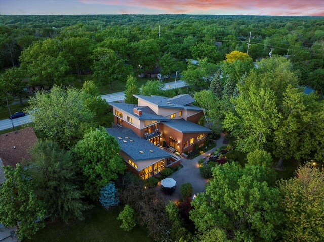 15629 W 139th St, Homer Glen, IL 60491 - aerial view at dusk of a view of trees