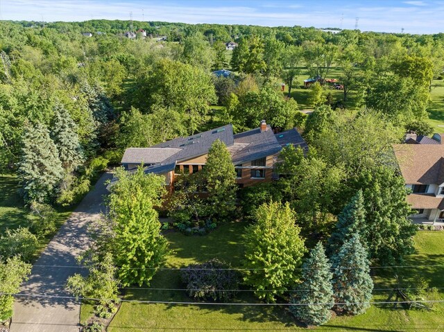 15629 W 139th St, Homer Glen, IL 60491 - view from above of property with a forest