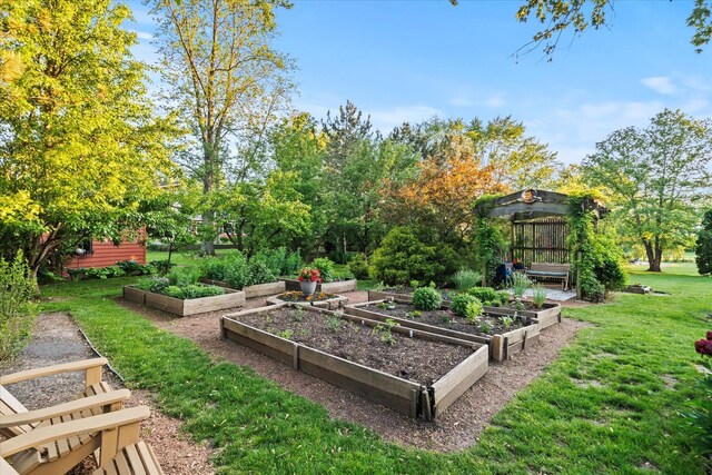 15629 W 139th St, Homer Glen, IL 60491 - view of grassy yard featuring a vegetable garden