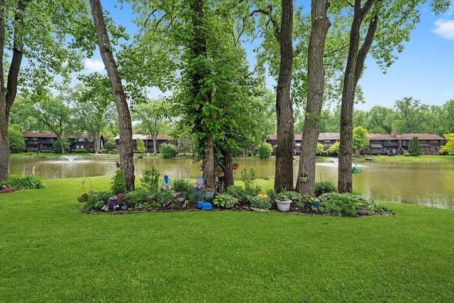 8771 Waterfront Dr Unit 3A, Palos Hills, IL 60465 - view of green lawn with a water view