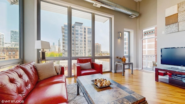 2025 S Indiana Ave Unit 503, Chicago, IL 60616 - living area with wood finished floors and plenty of natural light
