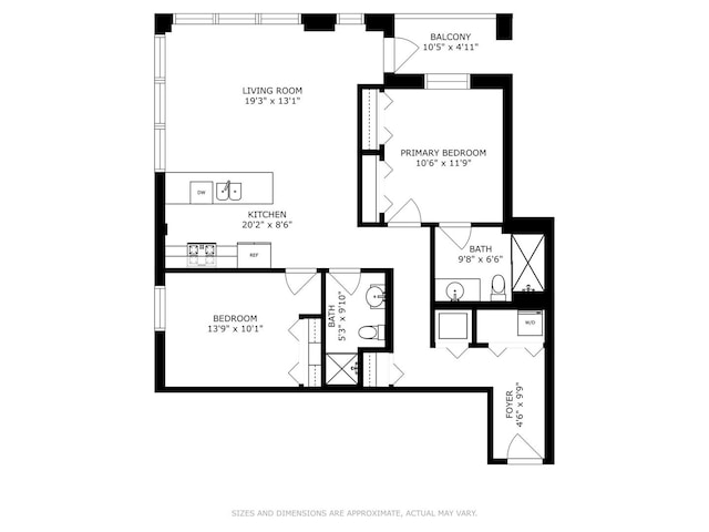 2025 S Indiana Ave Unit 503, Chicago, IL 60616 - property floor plan