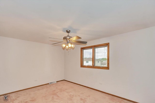 16560 Currant Ave, Tinley Park, IL 60487 - unfurnished room featuring ceiling fan, baseboards, and light colored carpet