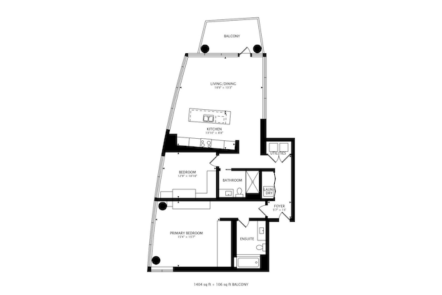 110 W Superior St Unit 1703, Chicago, IL 60654 - home floor plan