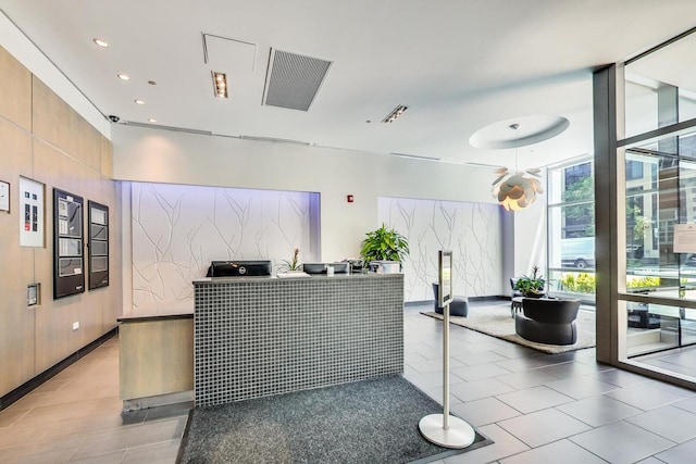 110 W Superior St Unit 1703, Chicago, IL 60654 - reception area featuring recessed lighting and a surveillance system