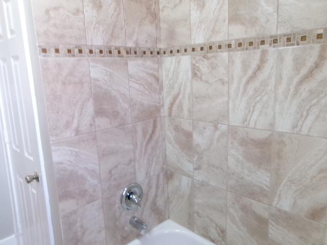 bathroom view of  shower combination