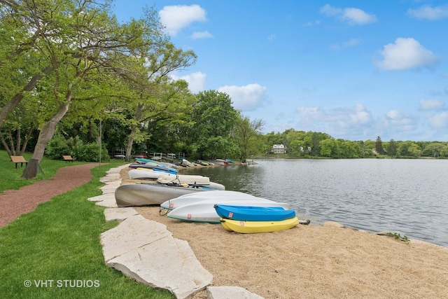 420 N E Gateway Dr, Tower Lakes, IL 60010 - water view featuring a boat dock