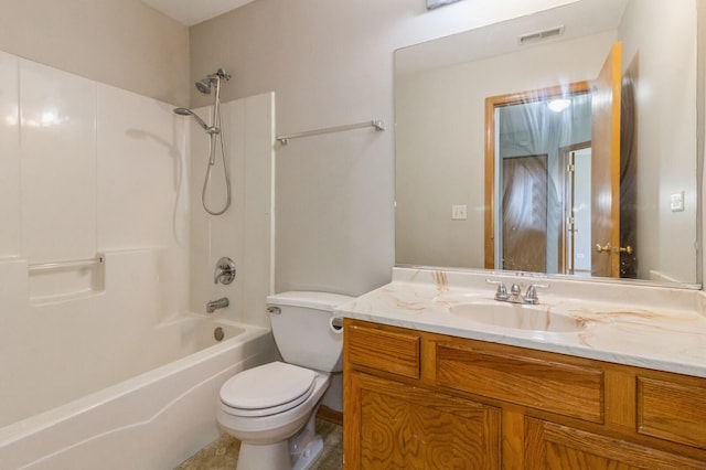 3856 Pathfinder Ln, Joliet, IL 60435 - full bathroom with toilet, vanity, and shower / tub combination
