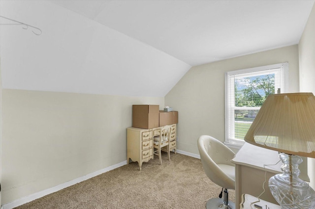 308 W Spruce St, Paxton, IL 60957 - carpeted home office with vaulted ceiling and baseboards