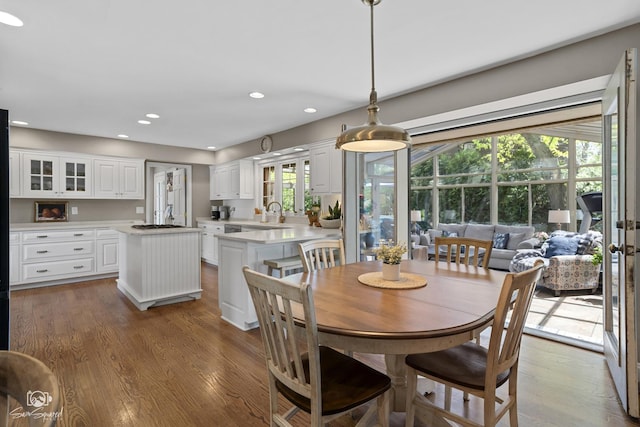 3302 Kingswood Ct, Joliet, IL 60431 - dining area featuring wood finished floors and recessed lighting