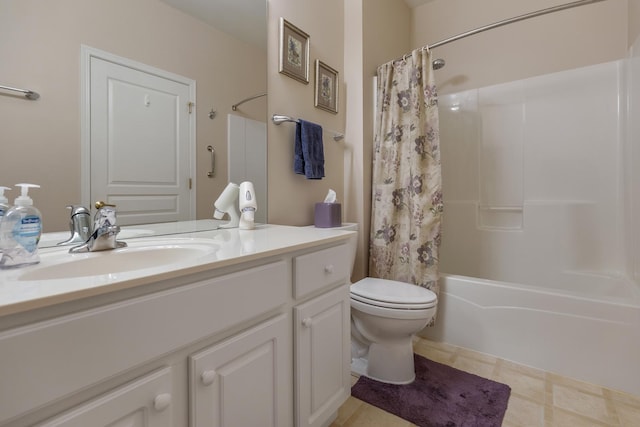 12183 Wildflower Ln, Huntley, IL 60142 - bathroom featuring vanity, toilet, and shower / tub combo