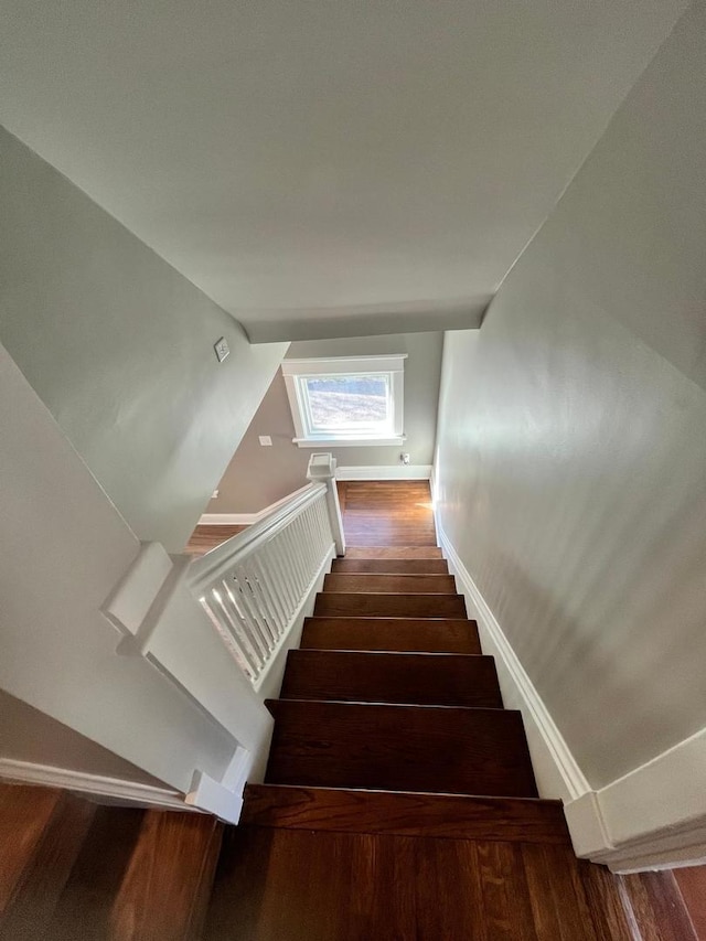 407 N William St, Joliet, IL 60435 - staircase featuring wood finished floors and baseboards