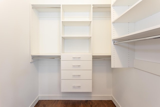 2823 N Oakley Ave Unit K, Chicago, IL 60618 - spacious closet with dark wood-style flooring