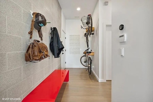 2157 W Division St Unit 401, Chicago, IL 60622 - hallway with wood finished floors, recessed lighting, and baseboards