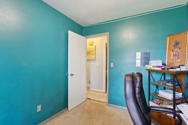 2383 Prairie Ave, Beloit, WI 53511 - office area featuring carpet flooring and baseboards
