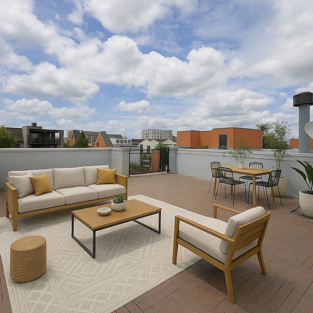 2330 W Armitage Ave Unit B, Chicago, IL 60647 - view of patio / terrace with an outdoor hangout area and outdoor dining space