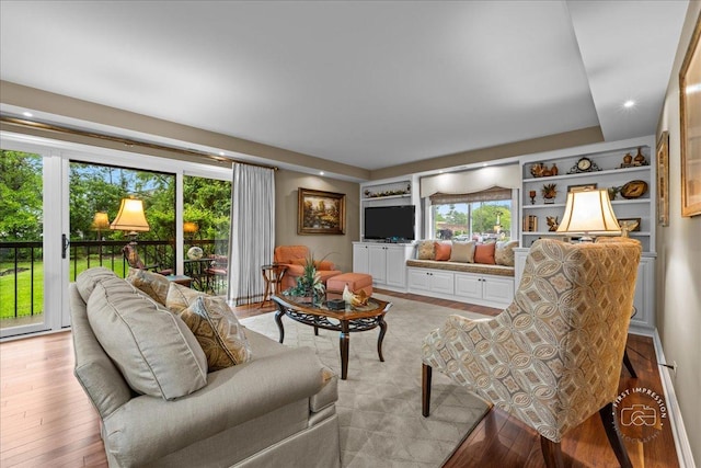 1103 N Mill St Unit 111, Naperville, IL 60563 - living room featuring light wood-style flooring and recessed lighting