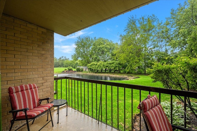 1103 N Mill St Unit 111, Naperville, IL 60563 - balcony with a water view