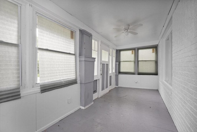 8 Manor Ct, Joliet, IL 60436 - unfurnished sunroom with a ceiling fan