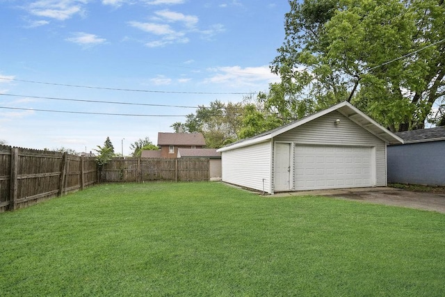 8 Manor Ct, Joliet, IL 60436 - view of yard featuring a garage and an outdoor structure