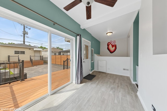 1933 W 22nd Pl, Chicago, IL 60608 - unfurnished sunroom with vaulted ceiling