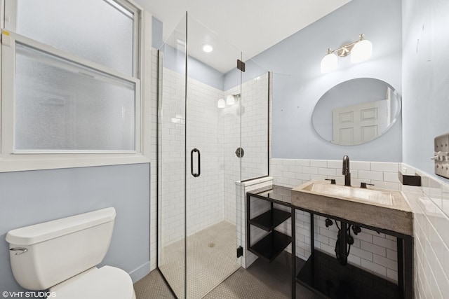 1933 W 22nd Pl, Chicago, IL 60608 - full bath featuring a shower stall, vanity, and tile patterned flooring