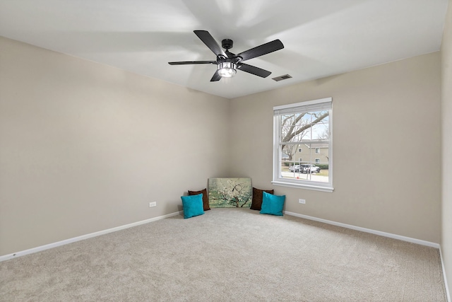 218 Deerpath Ct Unit B2, Schaumburg, IL 60193 - carpeted spare room with baseboards and a ceiling fan