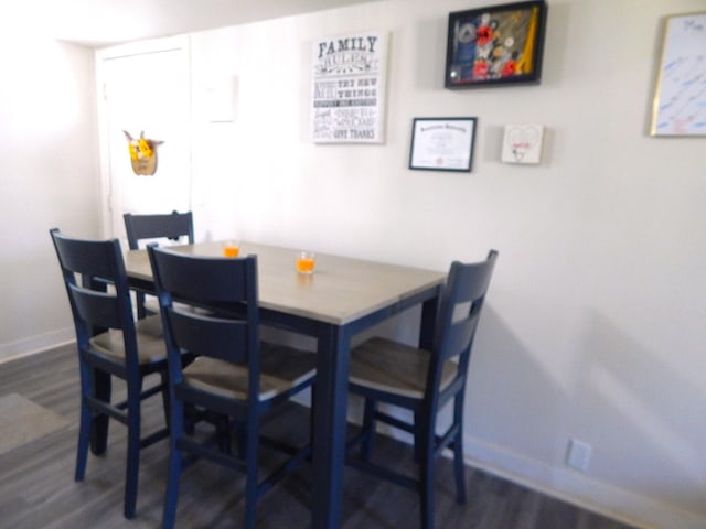 2406 Grape St, Joliet, IL 60435 - dining space with baseboards and wood finished floors