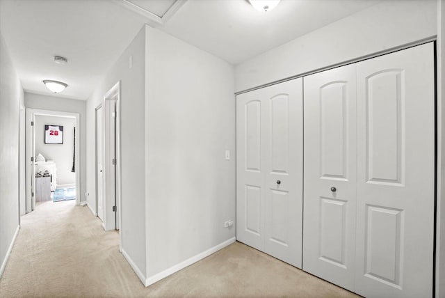 525 Plaza Pl, Aurora, IL 60504 - hallway with light carpet and baseboards