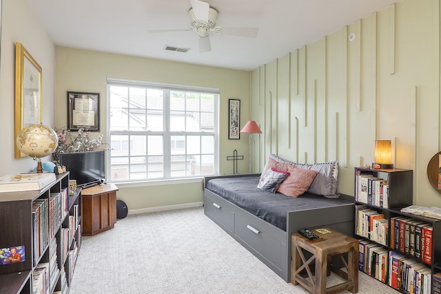 2276 Vanderbilt Dr Unit 2276, Geneva, IL 60134 - carpeted bedroom with baseboards and ceiling fan