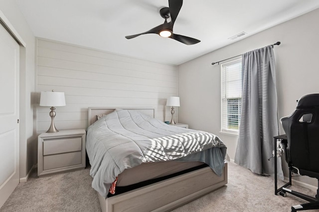 15123 W Quincy Cir, Manhattan, IL 60442 - carpeted bedroom with ceiling fan and a closet