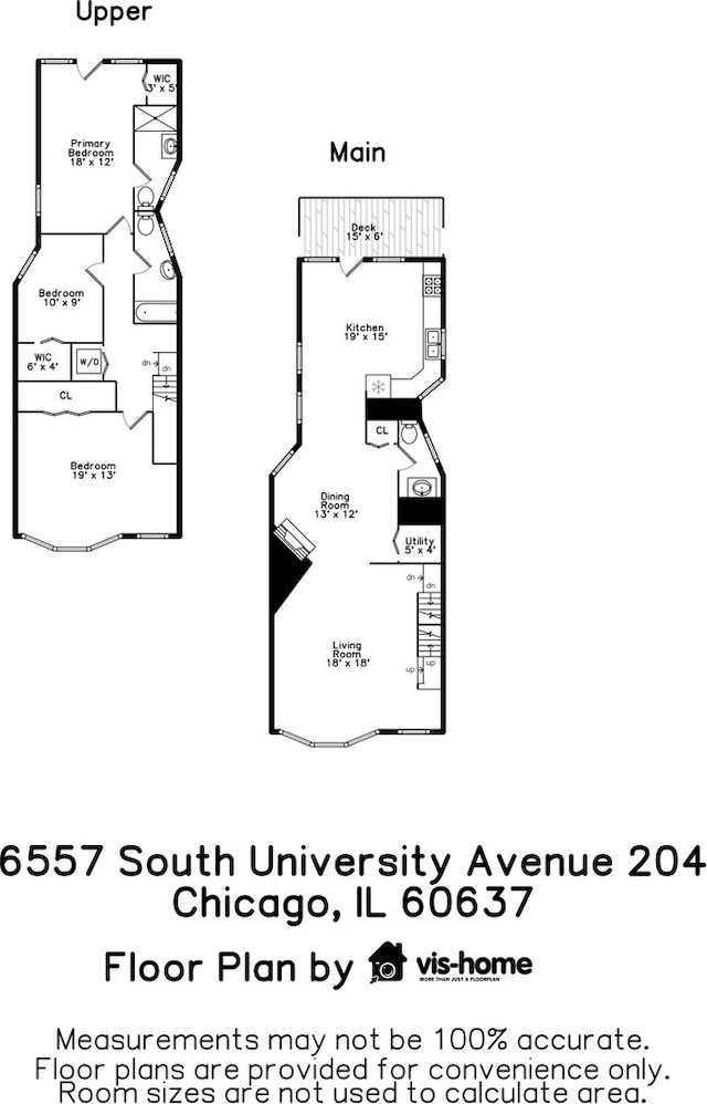 6557 S University Ave Unit 204, Chicago, IL 60637 - property floor plan