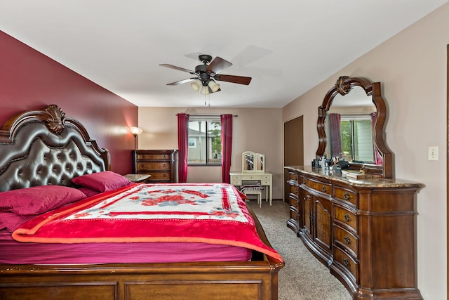 8517 Steven Pl Unit 4, Tinley Park, IL 60477 - bedroom featuring carpet floors and ceiling fan