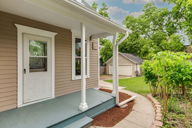 71 S Chestnut St, Aurora, IL 60506 - entrance to property featuring covered porch and a lawn