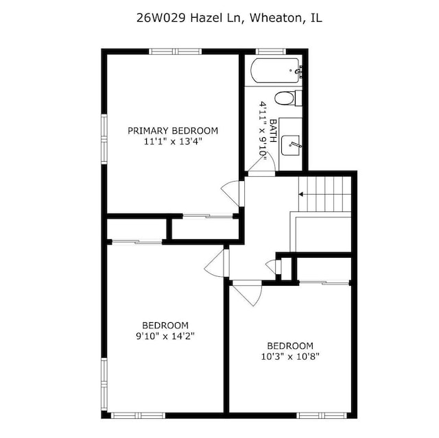 26W029 Hazel Ln, Wheaton, IL 60187 - view of property floor plan