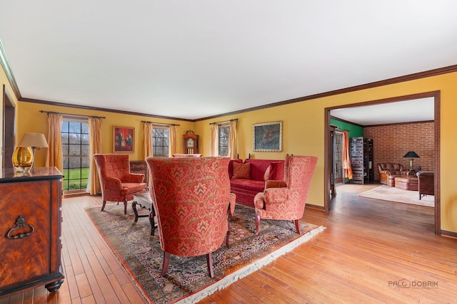 1200 Winwood Dr, Lake Forest, IL 60045 - living room featuring wood-type flooring and crown molding