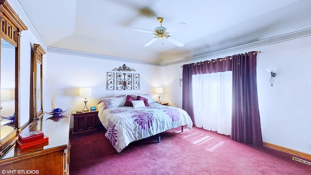 4445 Brittany Dr, Lisle, IL 60532 - bedroom with carpet floors and ceiling fan