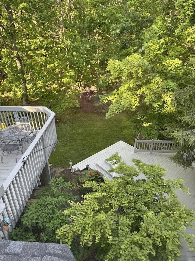 4445 Brittany Dr, Lisle, IL 60532 - view of yard with a wooden deck
