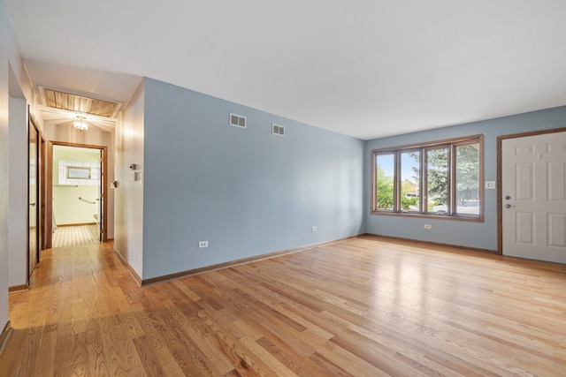 8862 167th St, Orland Hills, IL 60487 - unfurnished living room with light wood-type flooring and baseboards