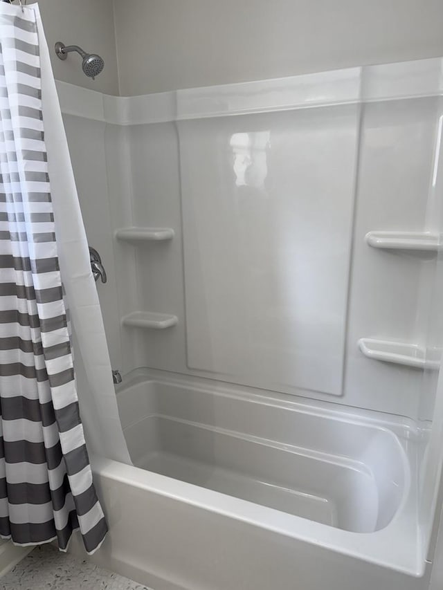 2407 Burbank St, Joliet, IL 60435 - bathroom featuring shower / bathtub combination with curtain