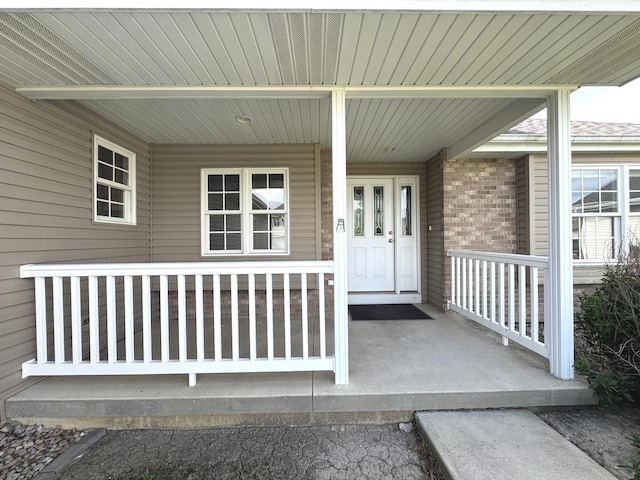 350 Centerpoint Dr N, Bourbonnais, IL 60914 - property entrance featuring a porch and brick siding