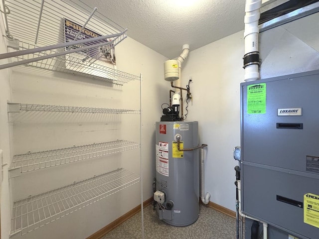 350 Centerpoint Dr N, Bourbonnais, IL 60914 - utility room with gas water heater and heating unit