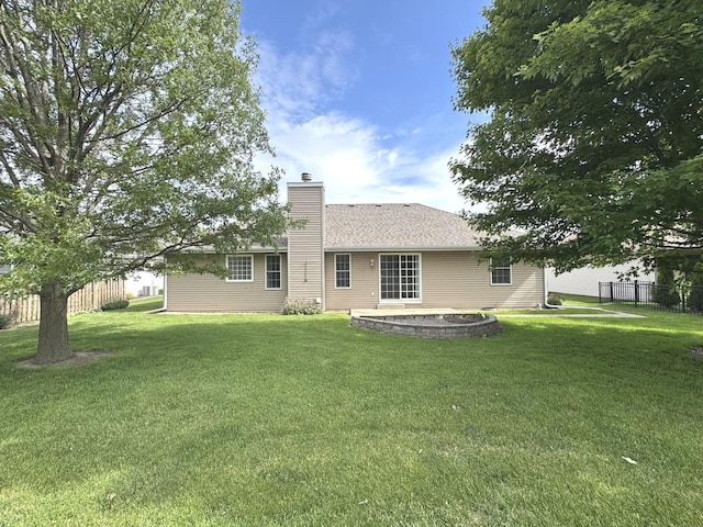 350 Centerpoint Dr N, Bourbonnais, IL 60914 - back of property with a chimney