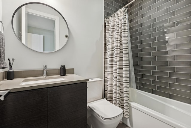 1110 N Marshfield Ave Unit 2, Chicago, IL 60622 - full bathroom with vanity, shower / bath combo with shower curtain, and toilet