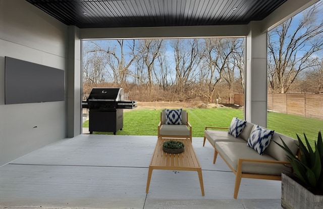 8833 Birch Ave, Morton Grove, IL 60053 - view of patio / terrace featuring grilling area and outdoor lounge area
