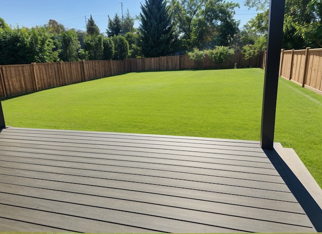 8833 Birch Ave, Morton Grove, IL 60053 - view of yard featuring a wooden deck